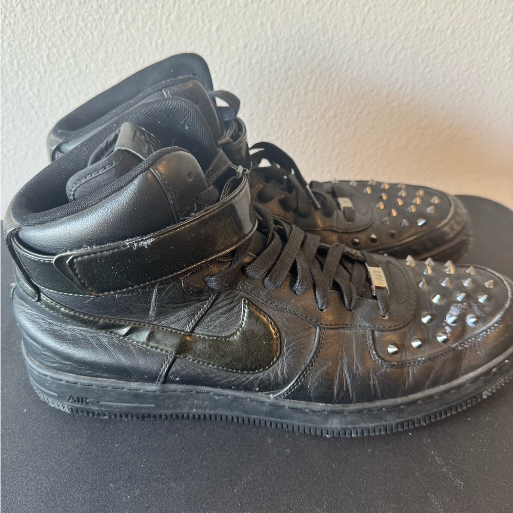 Size 14 - Nike Air Force 1 Downtown Spike High Black